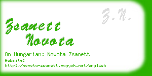 zsanett novota business card